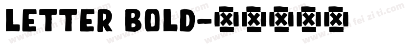 Letter Bold字体转换